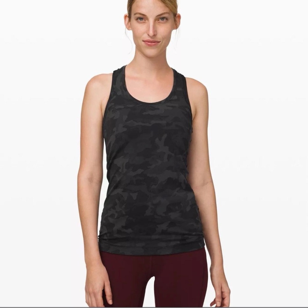 Lululemon Black Camo Tank Top